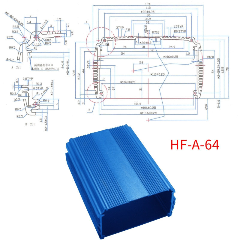 C.C. Aluminium alloy heater casings of a liquid aluminium-type shell oxidation kit