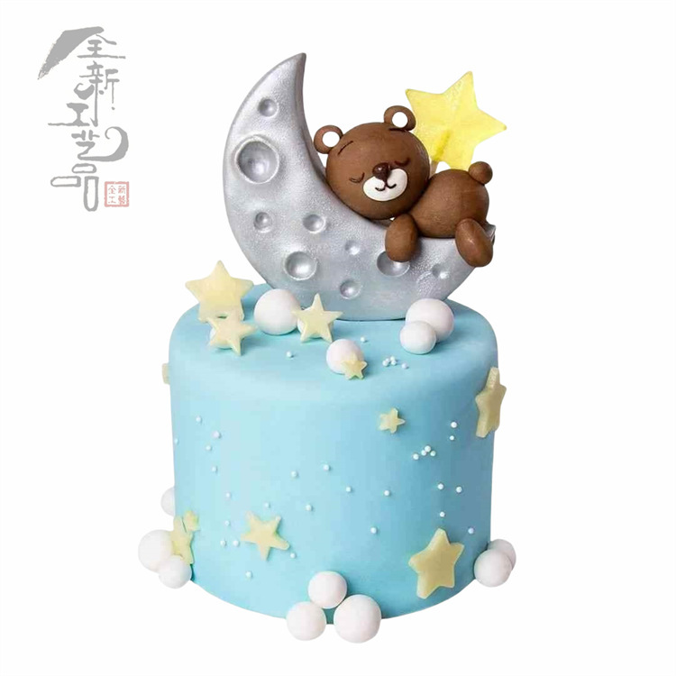 Mô hình trang trí bánh Rainbow Unicorn Mô hình bánh Cutie Creative Sugar Bio-Cake Model