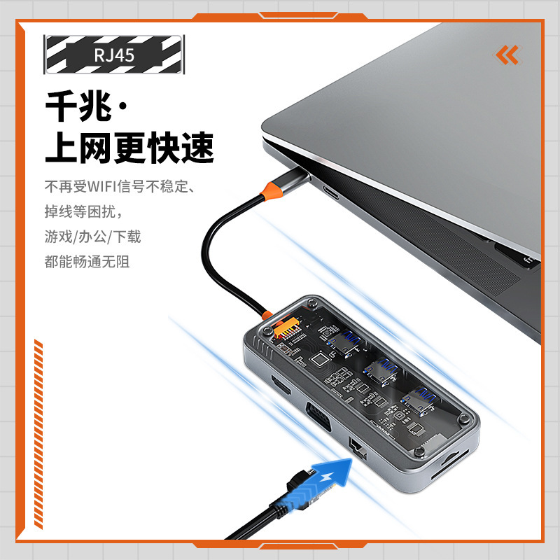 sản phẩm mới 10 + 1 kiểu c Mở rộng Bộ chuyển đổi máy tính mở rộng trung tâm WB