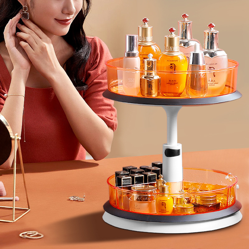 Kệ để đồ trên mặt bàn bếp, kệ để đồ nhiều tầng, kệ để đồ nhà bếp, kệ xoay, khay đựng đồ đa năng