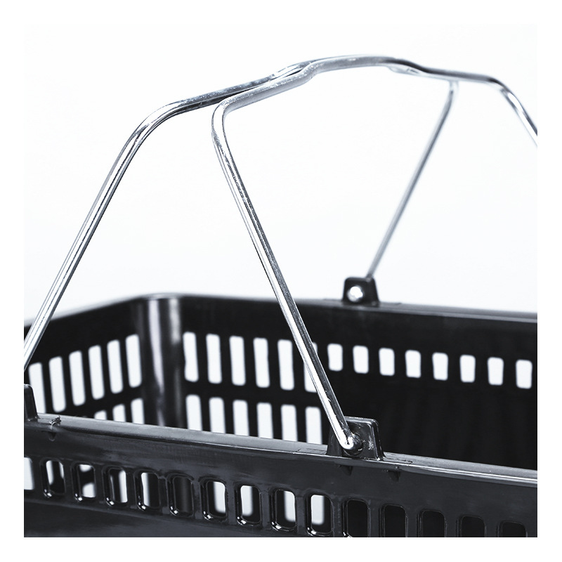 Hand-held supermarket shopping basket with plastic basket manufacturers