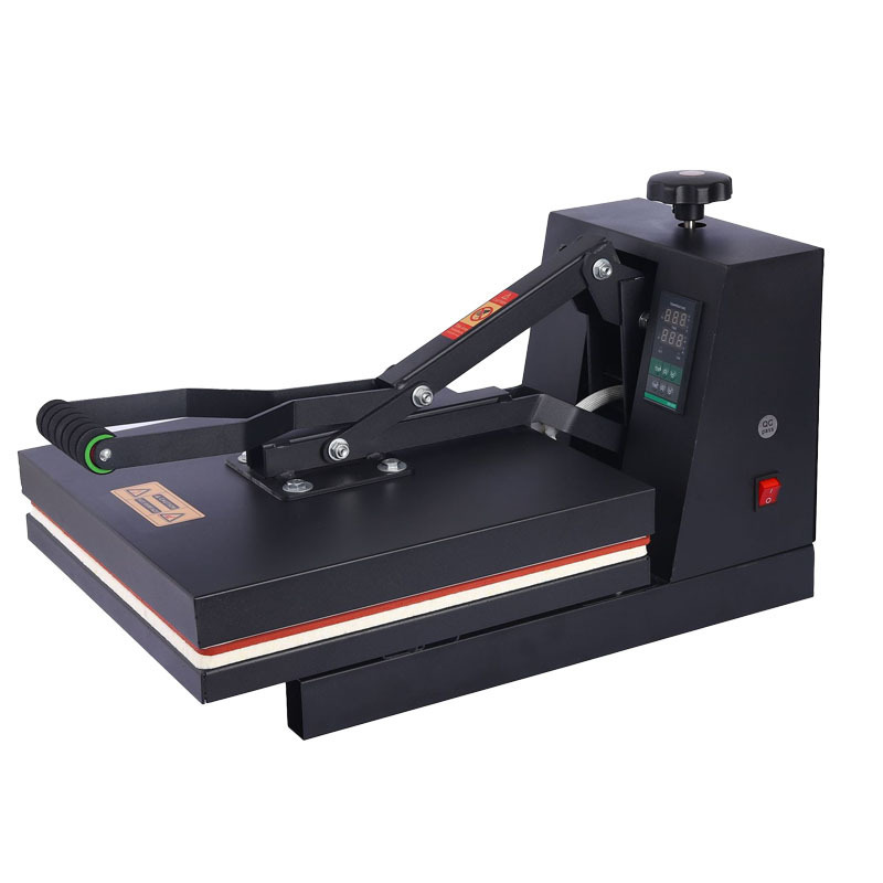 A tablet high-pressure painting machine with a small 38x38 hand-to-hand heat-to-print flag-to-t-shirt-to-scene-to-scatter machine