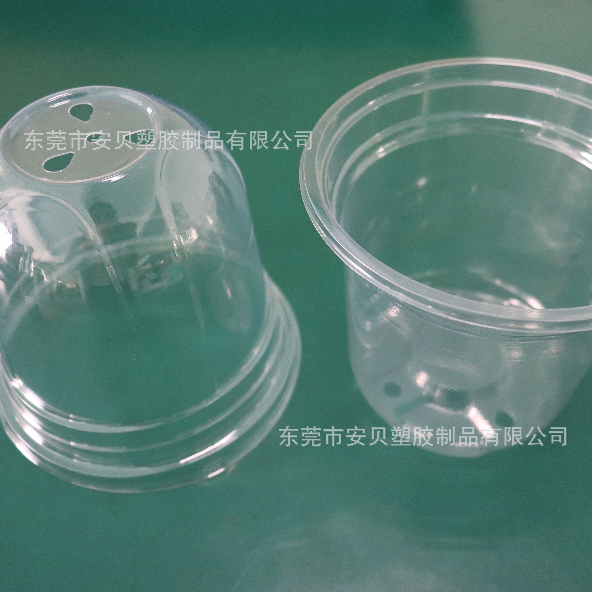Những chiếc cốc trồng tia tán xạ trong suốt của những thùng có nhiều chất dinh dưỡng được tùy chỉnh