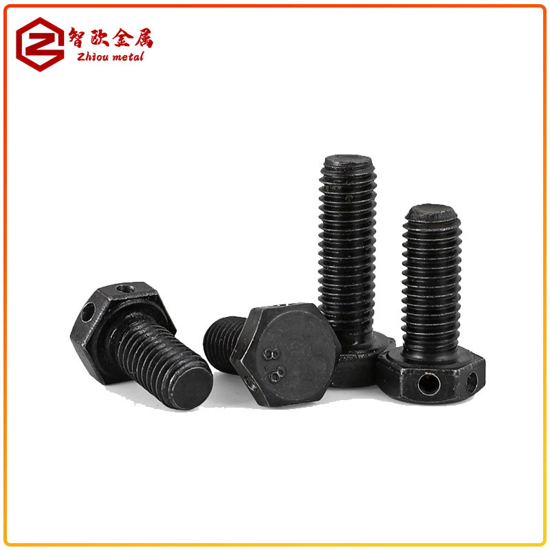 Customize GB32 head with perforated bolts GB31 end of perforated bolts stainless steel M6M8M10M12M14M16