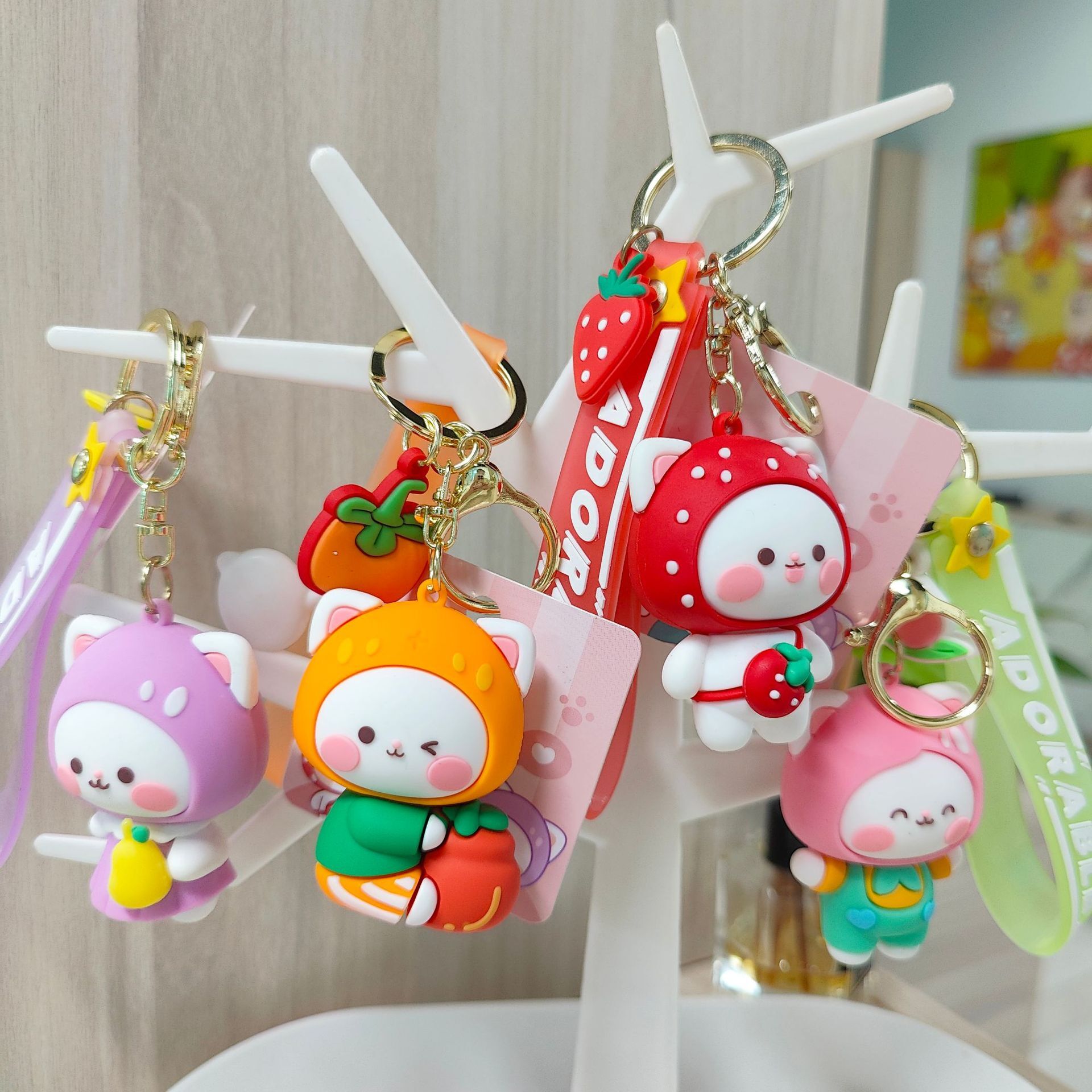 Nút khóa trái cây đầu tiên, dính vào băng keo, cài đặt xe, khóa tiền mặt.