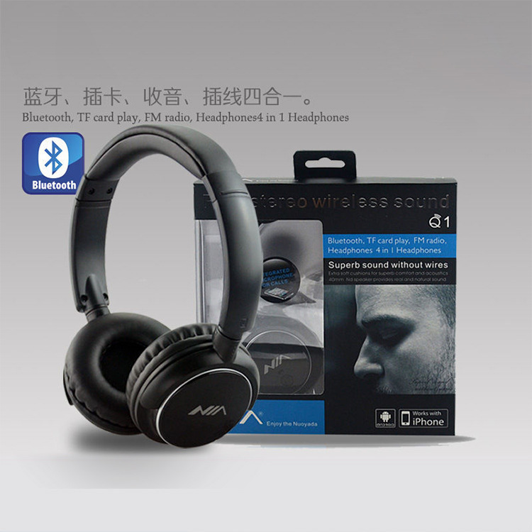 Tai nghe Bluetooth xuyên biên giới NIA-Q1 PRO Long-Long-Long-Language, được cắm vào bộ sưu tập micrô được điều khiển bằng ỨNG DỤNG