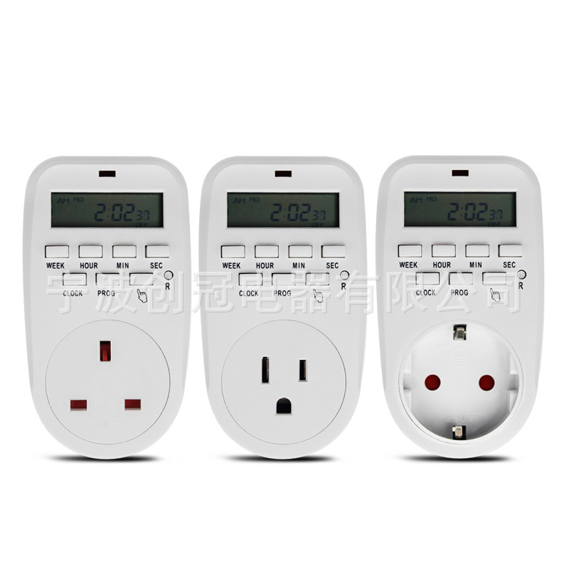 Smart electronic timer plug, electronic timer, time switch, smart timer plug switch.