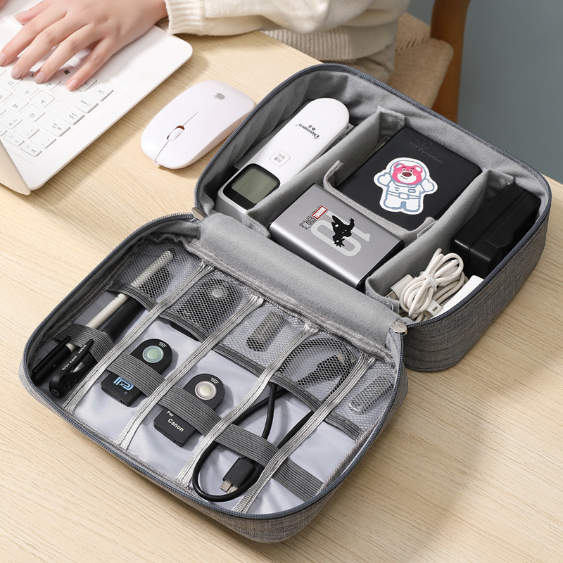 Anion data line charger bag, portable waterproof phone digital pack, direct sale.