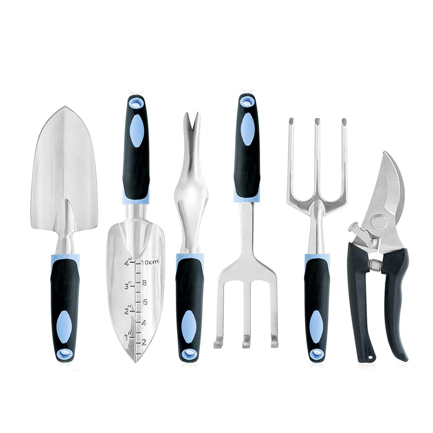 tiếp thị trực tiếp, công cụ làm vườn, công cụ làm vườn hợp kim aluminium, năm cặp cào cào, hoa đóng dấu sắt.