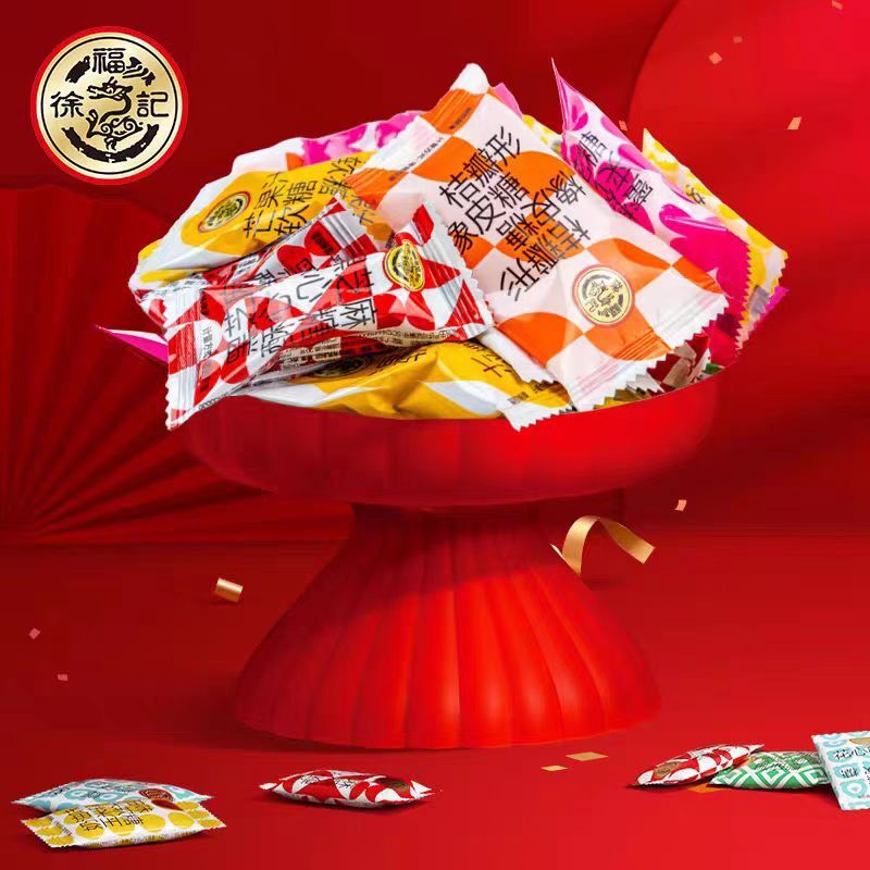 Suh Fu-kyu's New Year's Sugar 308g bag full of sweets mixed with fruit.