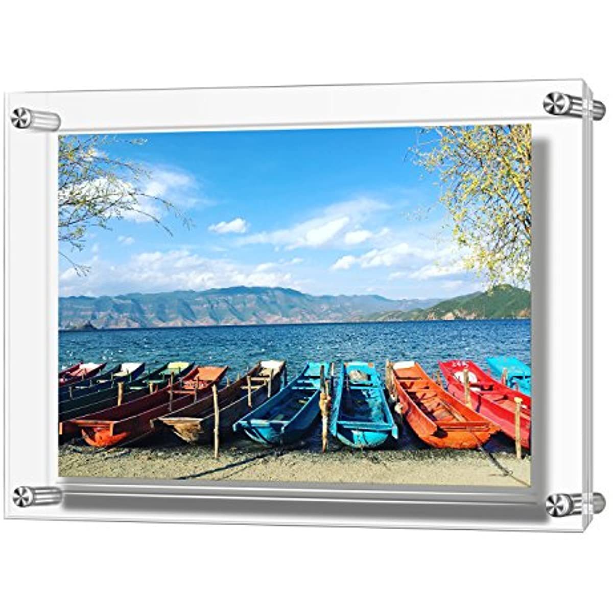 Yakli Photo frame, double panel transparency walled photo frame, office billboard display