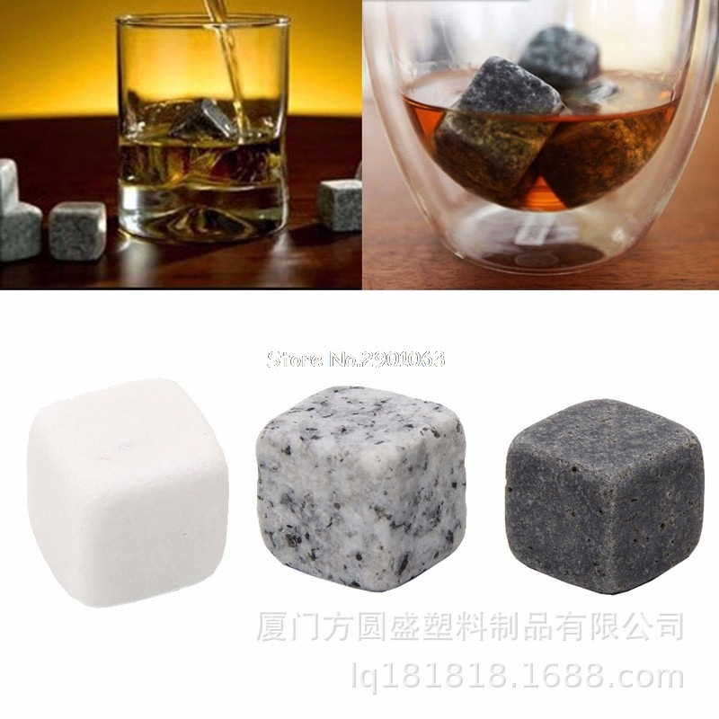 Ba đôi, nhiều màu đá whiskey tự nhiên, đá whiskey.