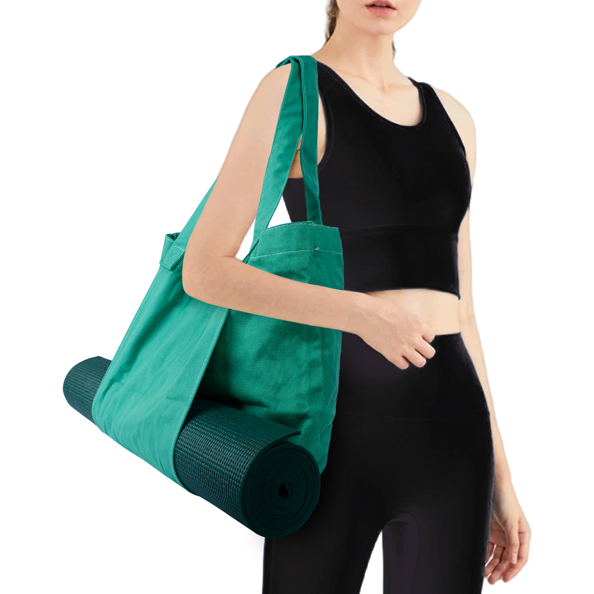 Cross-border spot yoga pads, multi-purposed with a single-shouldered yoga bag.