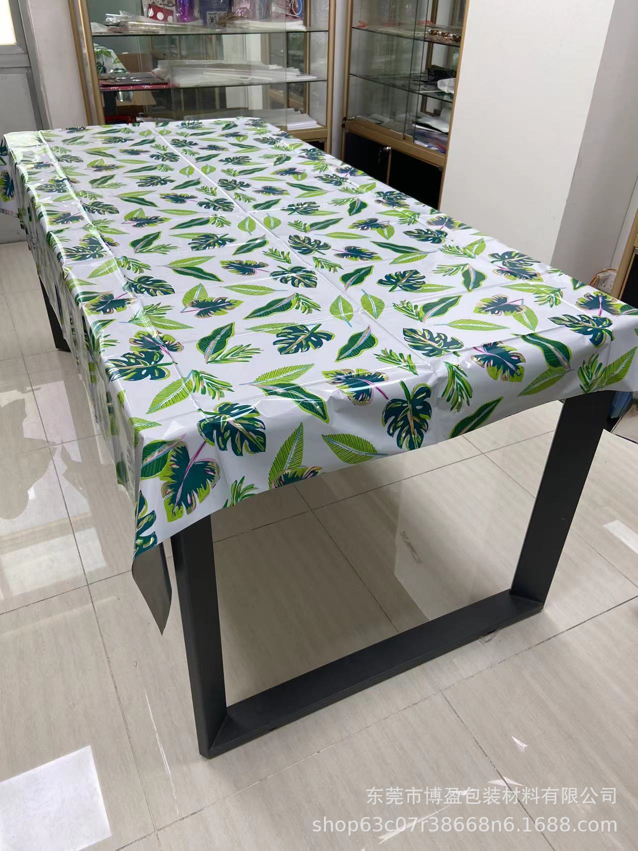 Cross-border electrician single table with aluminum sheet 137* 274 birthday party table plaque colour printing sheet