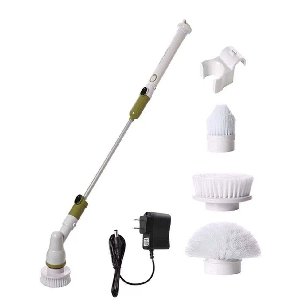 Radio-activated cleaning, long handle brushing floors, household toilet topping kitchen cleaner