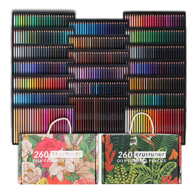 New wholesale, 520 coloured paints, coloured pencils, oily brush boxes, fine-coloured lead tools.