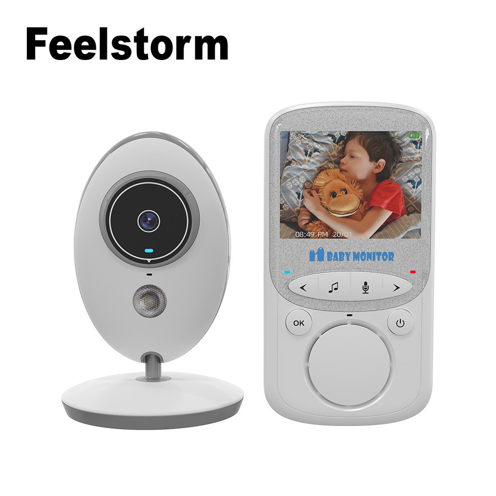 VB605 baby monitor, 2.4 inches screen, 8 national languages, VOX mode, voice-talking.