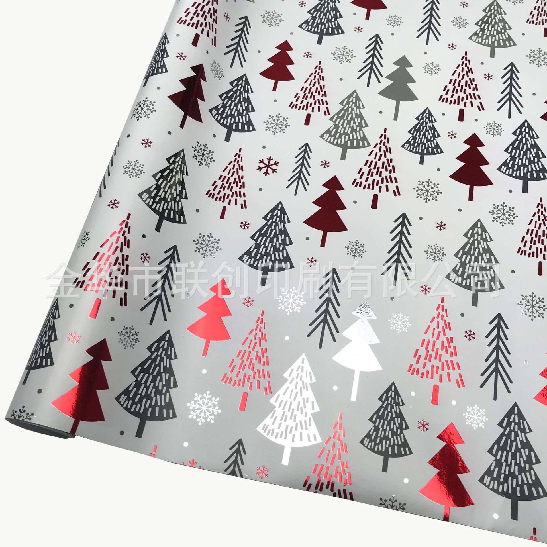 Supply of aluminum wrapping paper, aluminum gift wrapping paper, rollers' gift card paper.