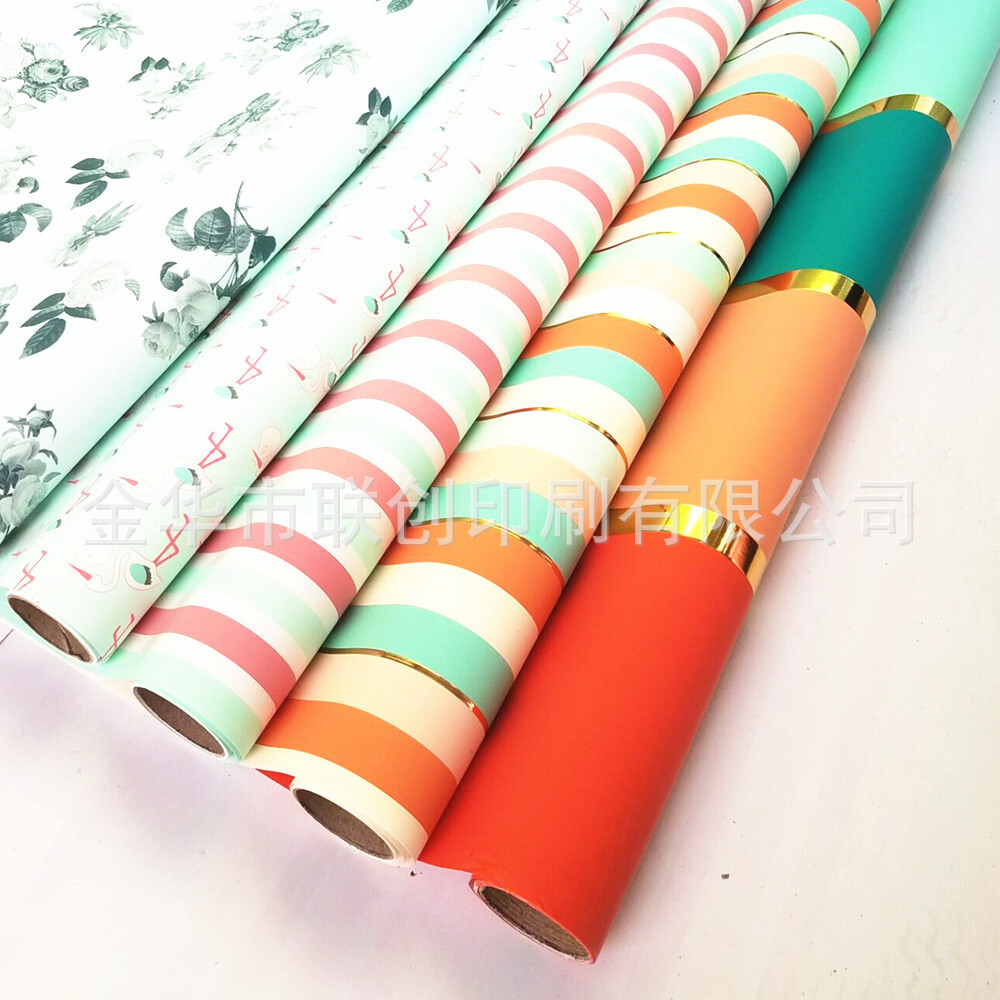 Source-made, Christmas-series paper, aluminum gift-package paper, roll-buster paper.