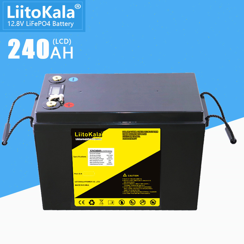 Lito Kala 12V240 Ah Lithium Phosphate รถแบตเตอรีนอกประตู