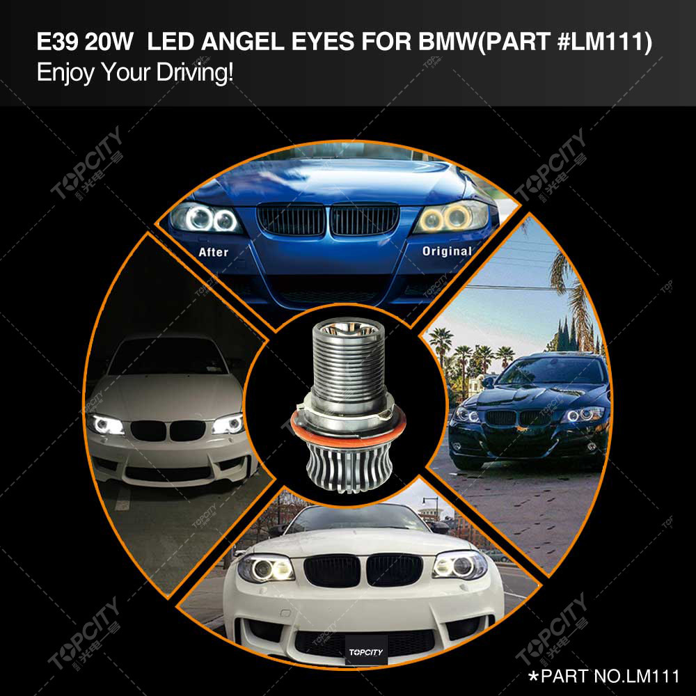 Plant supply for BMW conversion of E39 10W XML reflecting glass LED eye fog.