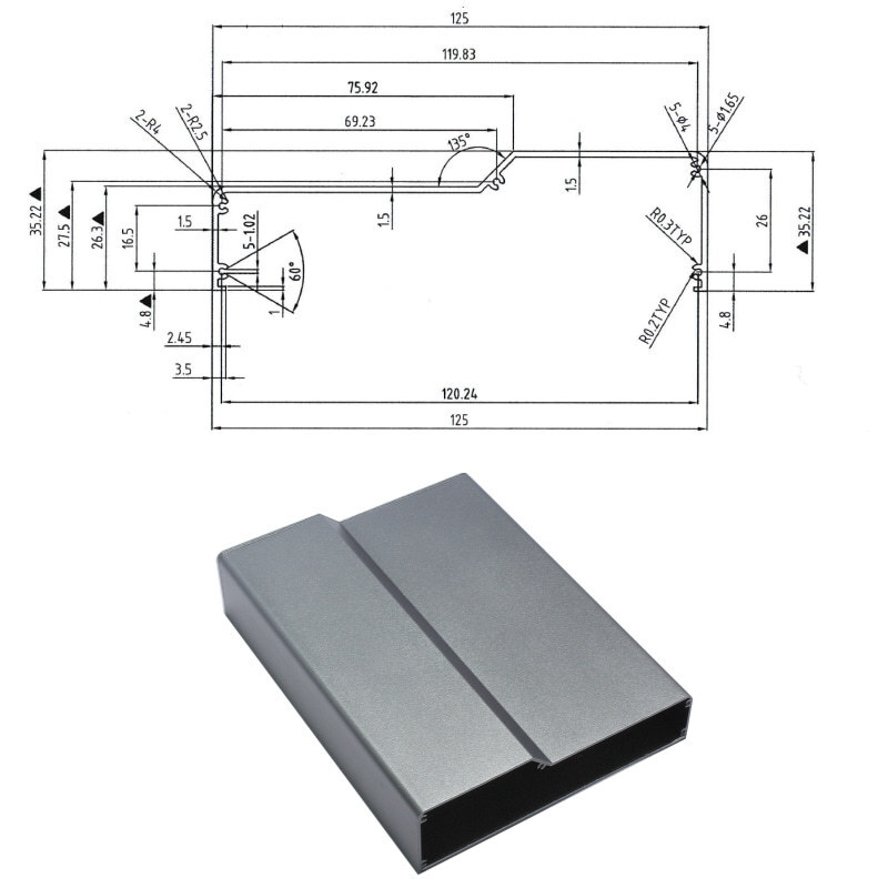 Aluminium alloy cartridge model for the industrial aluminium-type CNC fine-processed mine-protector power controller