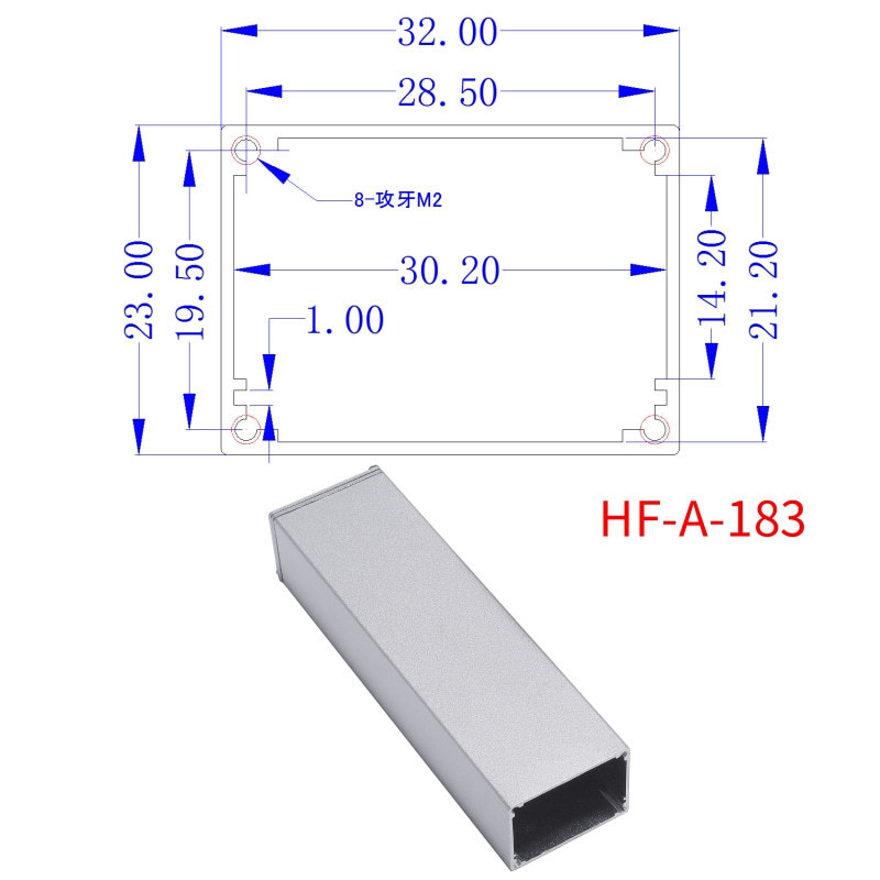 Aluminium shell receiver receiver for the Aluminium Crew Control Unit for the spot-diy machine