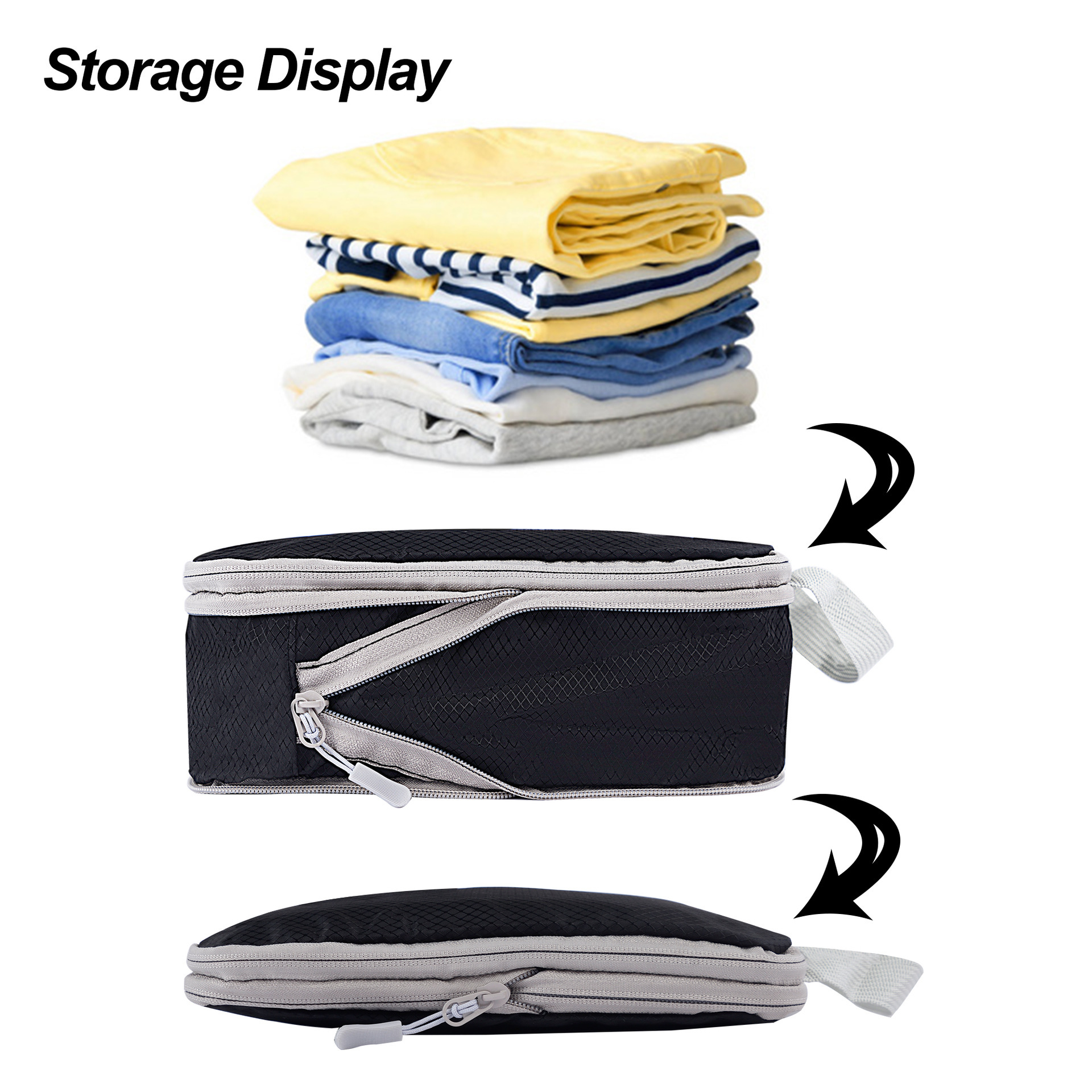 The Amazon compressed three packs of scalable bag-to-door travel and folded packs