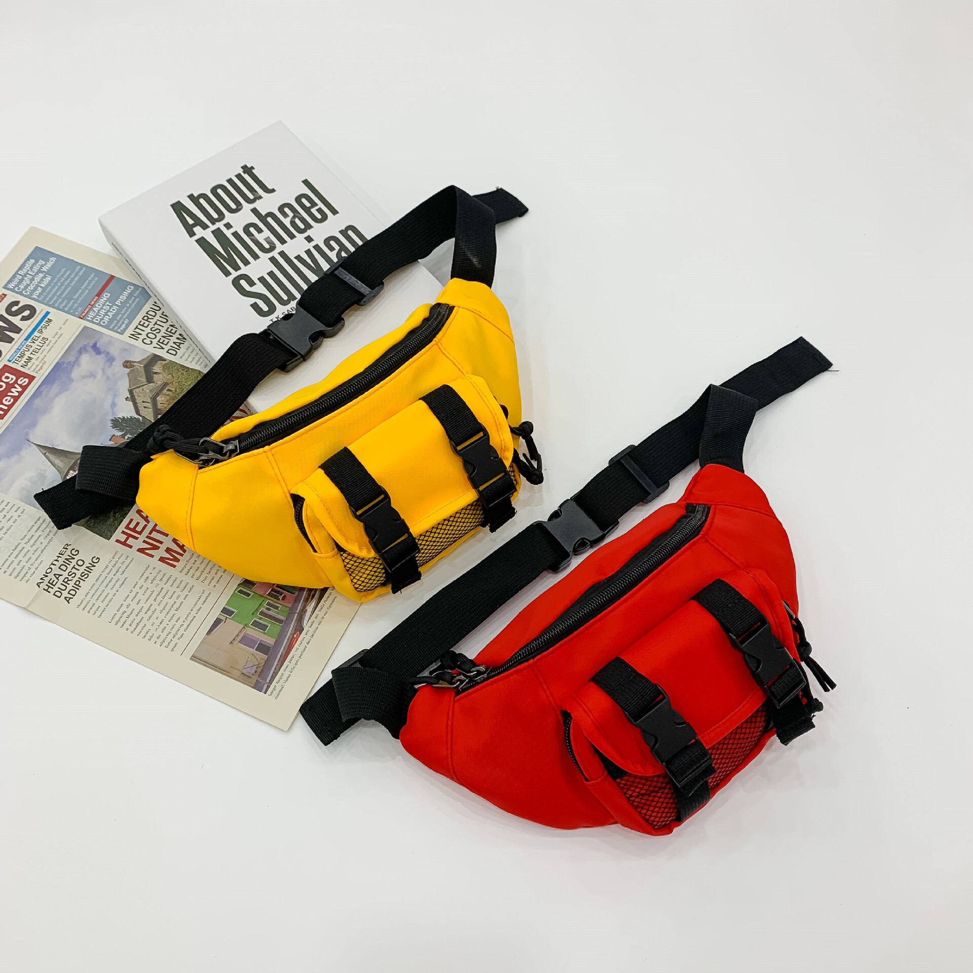 Children's squints, boys' handsome sports, single-shouldered chests, girls' leisure, outdoor multifunctional waistbags