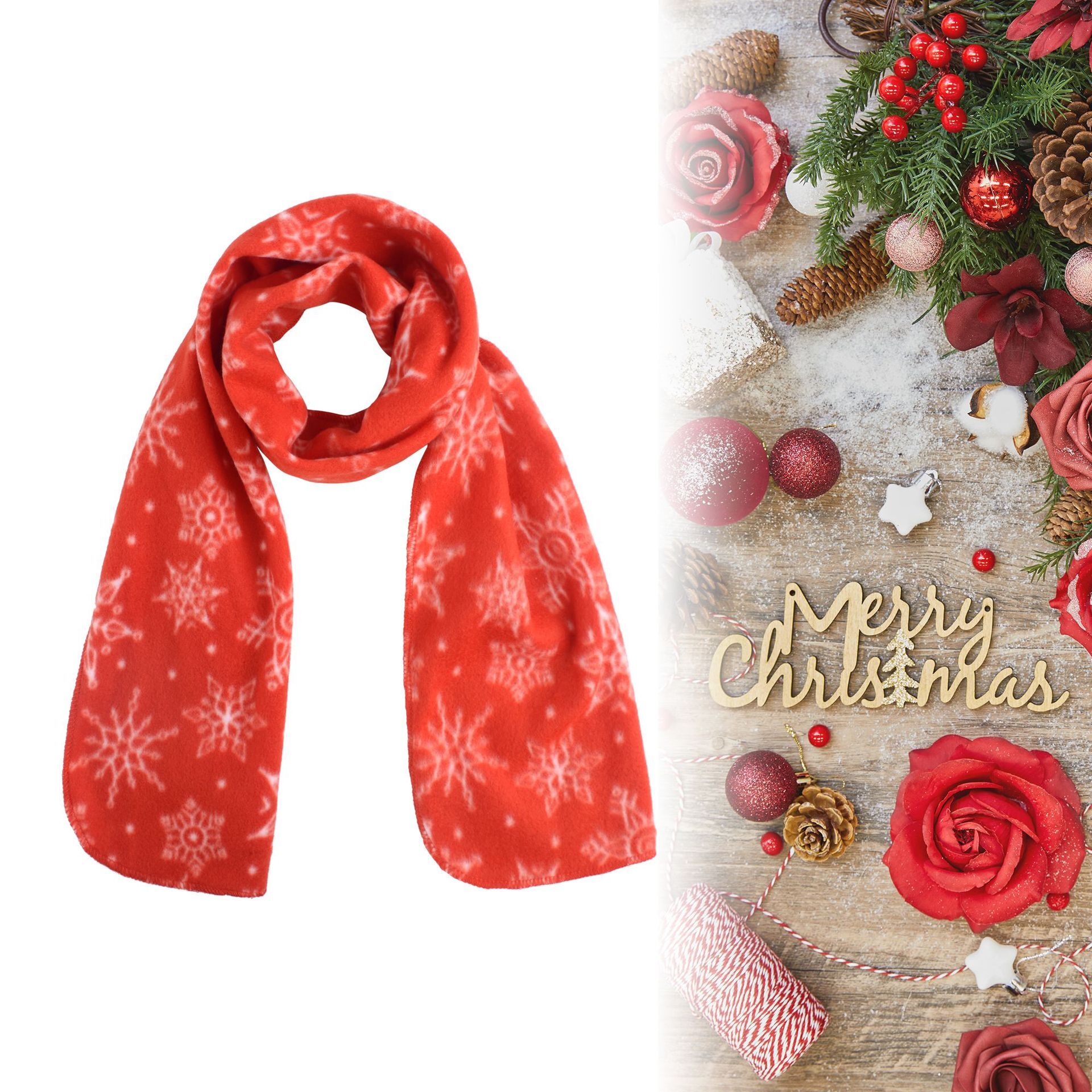 The Christmas scarf must be given in winter to keep the students warm for the holidays.