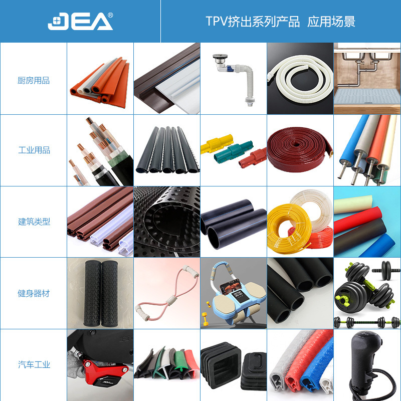 TPV挤出材料颗粒 无毒环保低VOC气味耐高低温耐腐蚀抗紫外线