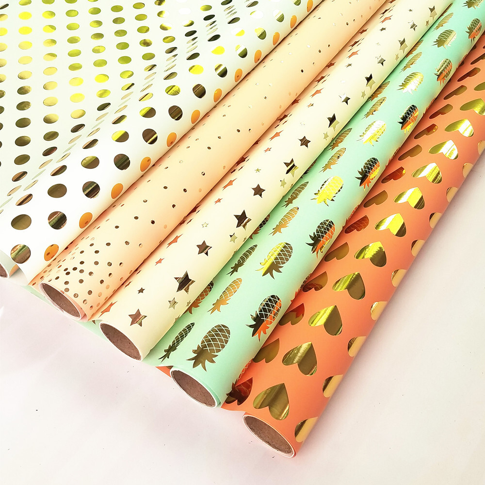 Source-made, Christmas-series paper, aluminum gift-package paper, roll-buster paper.