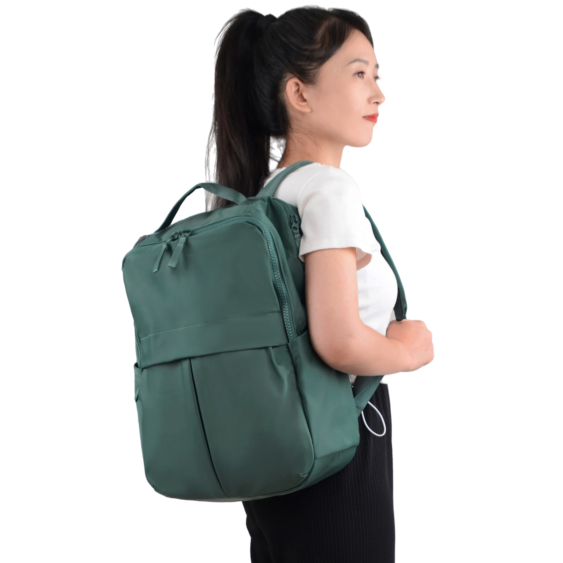 Customize the Lulu-like double shoulder bag, Everydaybackback outdoors recreational pack, large capacity backpack