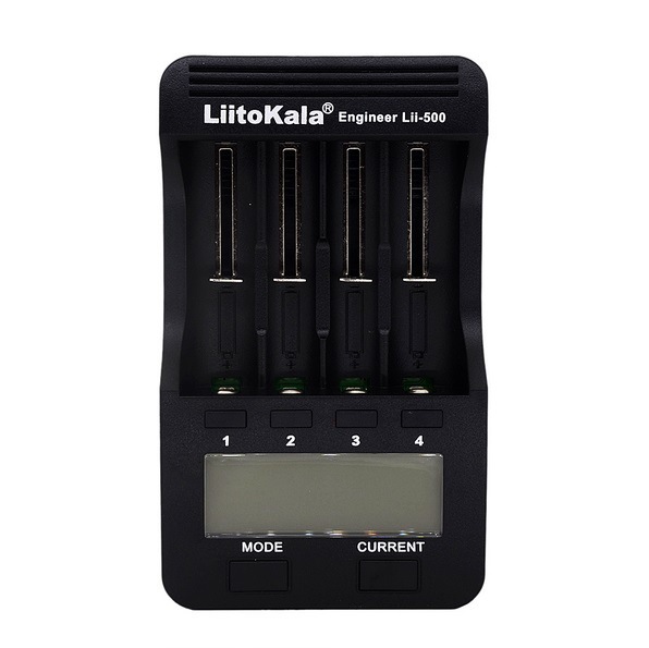 Litokala Li-500 18650 26650 ชาร์จหน้าจอ LCD