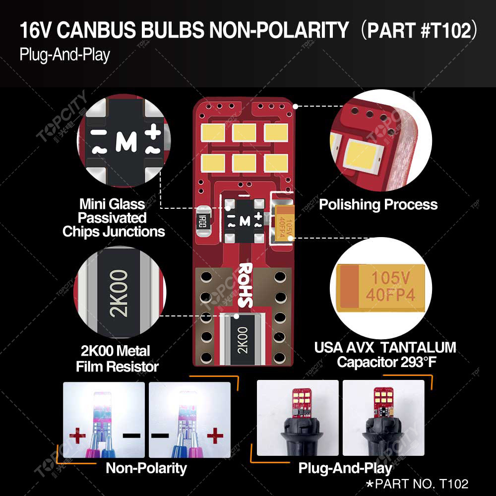 LED car light decoding double-point T10 12SMD 2016 signal light light reading light 194 W5W