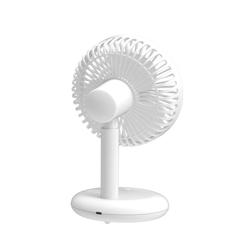 The factory's cross-border trading small desktop fan USB portable chargeable large wind mini-office table