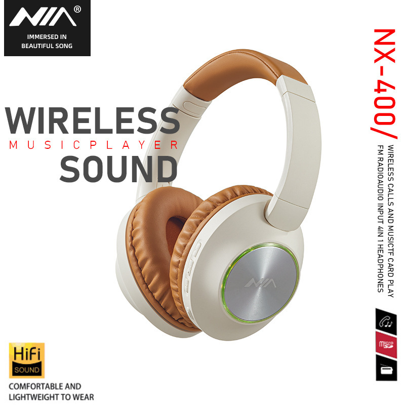 NIA NX400 với tai nghe răng xanh, tai nghe cắm, tai nghe mát mẻ, HFI mà không mất âm thanh