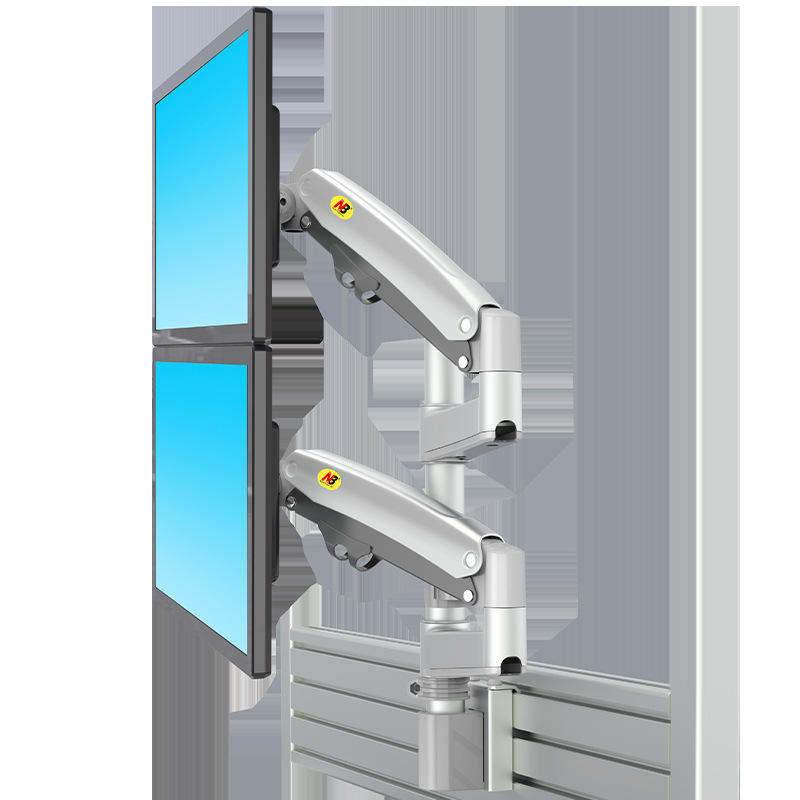NB 雙屏上下電腦顯示器支架屏風壁監控控制調度操作指揮台M80/D22