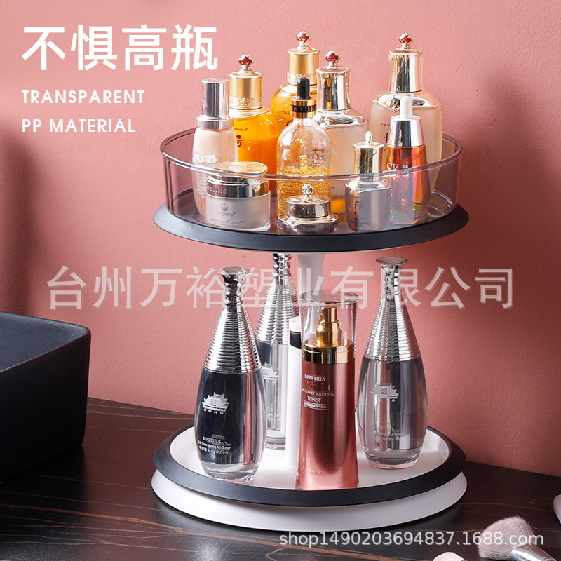 Kệ xoay mỹ phẩm đa năng để bàn nhiều lớp không đục lỗ khung căng
