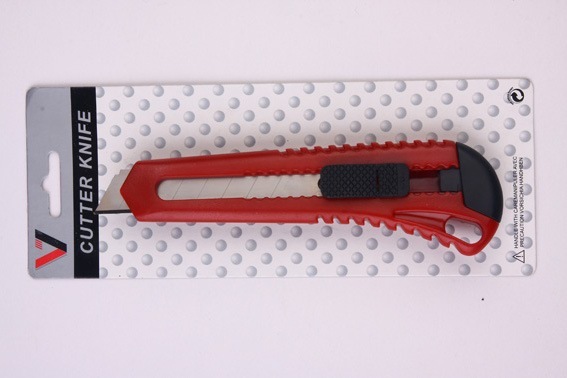 Supply shop knife, office stationery knife, plastic wallpaper knife, pen cutter.