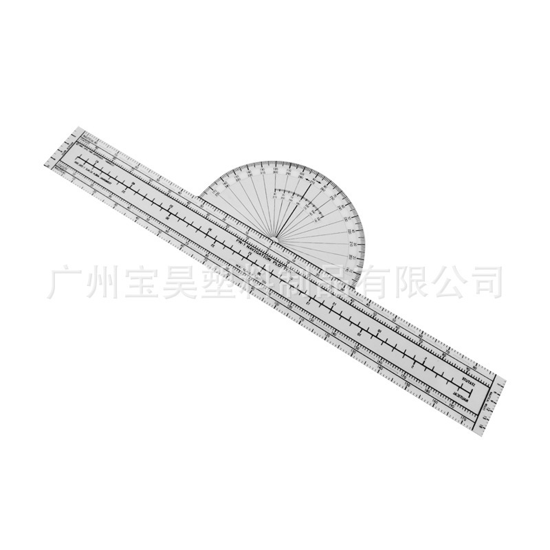 Aircraft vector rule, plastic ruler PN-1