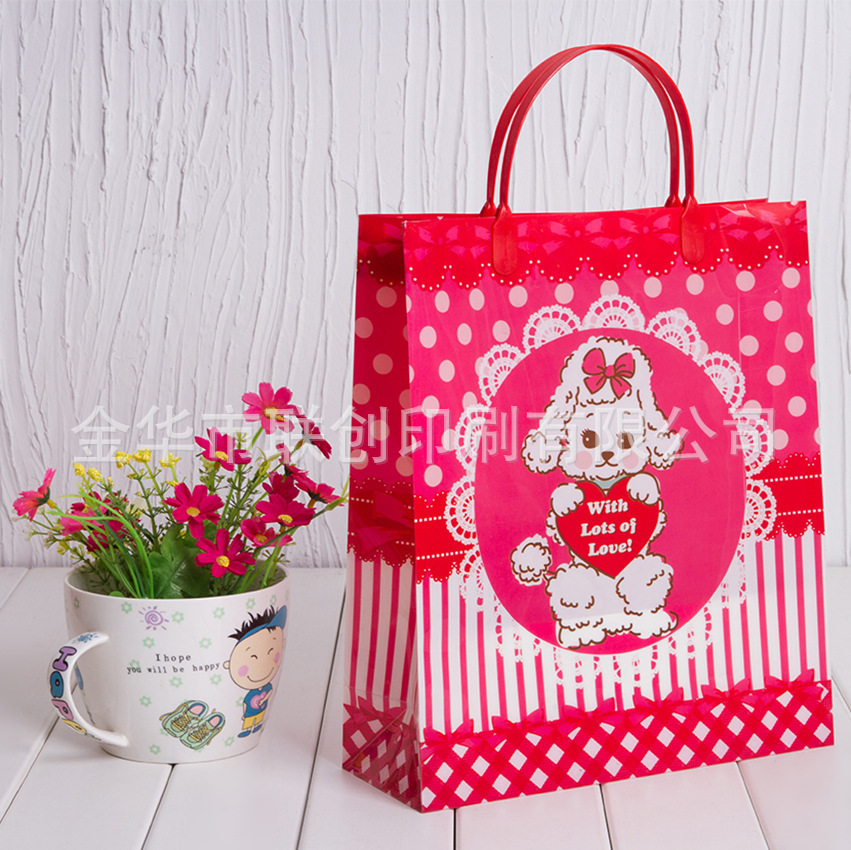 Toon gift bags, transparent handbags, children's bags.