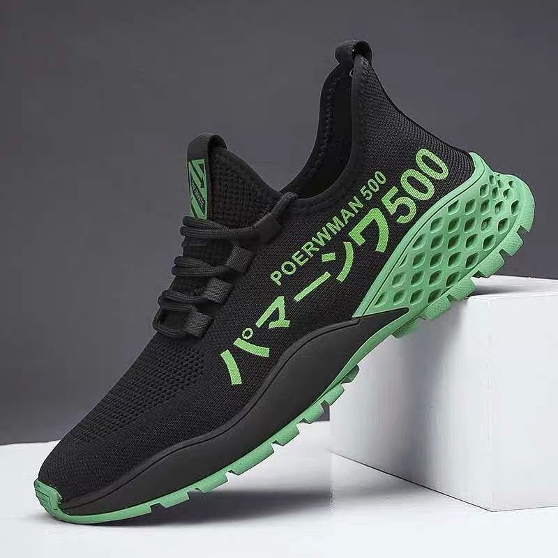 The Spring Recreational Campaign's men and women running the same hip-hop shoes.