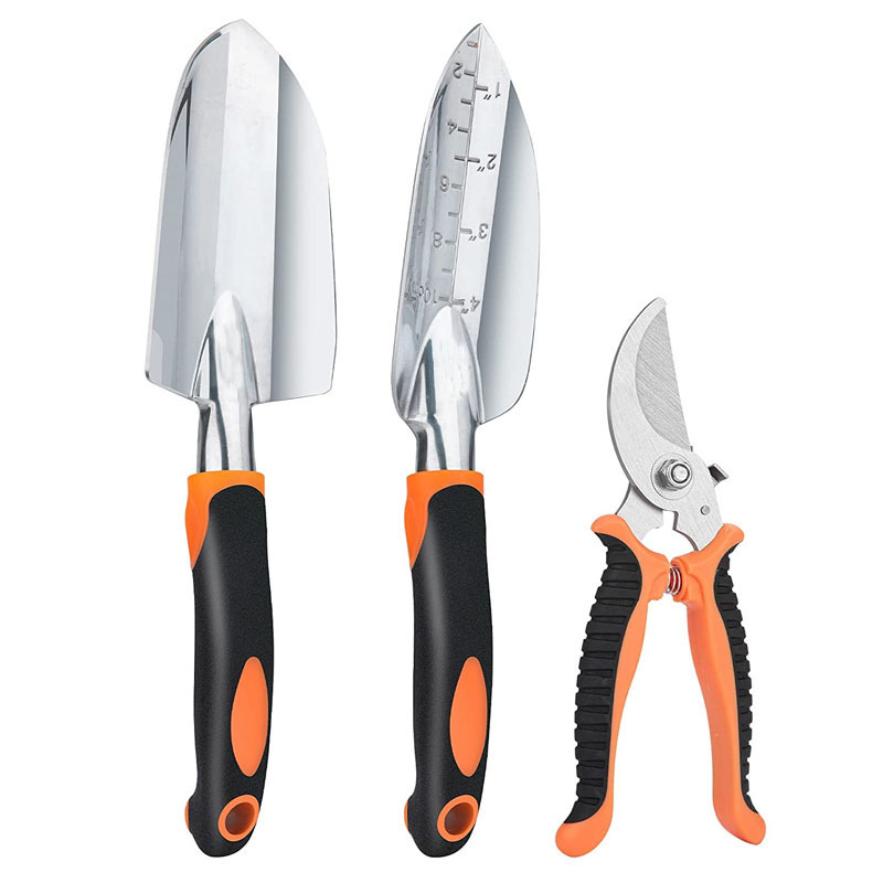 Ba tập hợp của tất cả các aliminium bộ dụng cụ vườn hợp kim cho các cây 's trực tiếp vườn công cụ