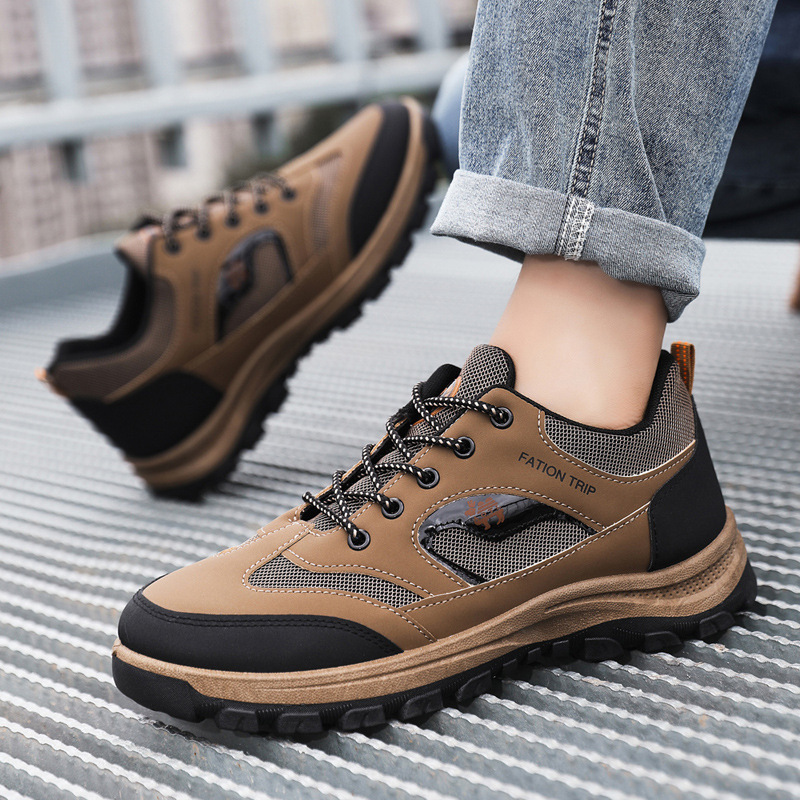 Outdoor lovers walk in their shoes and walk in their shoes to keep the old man in his shoes.