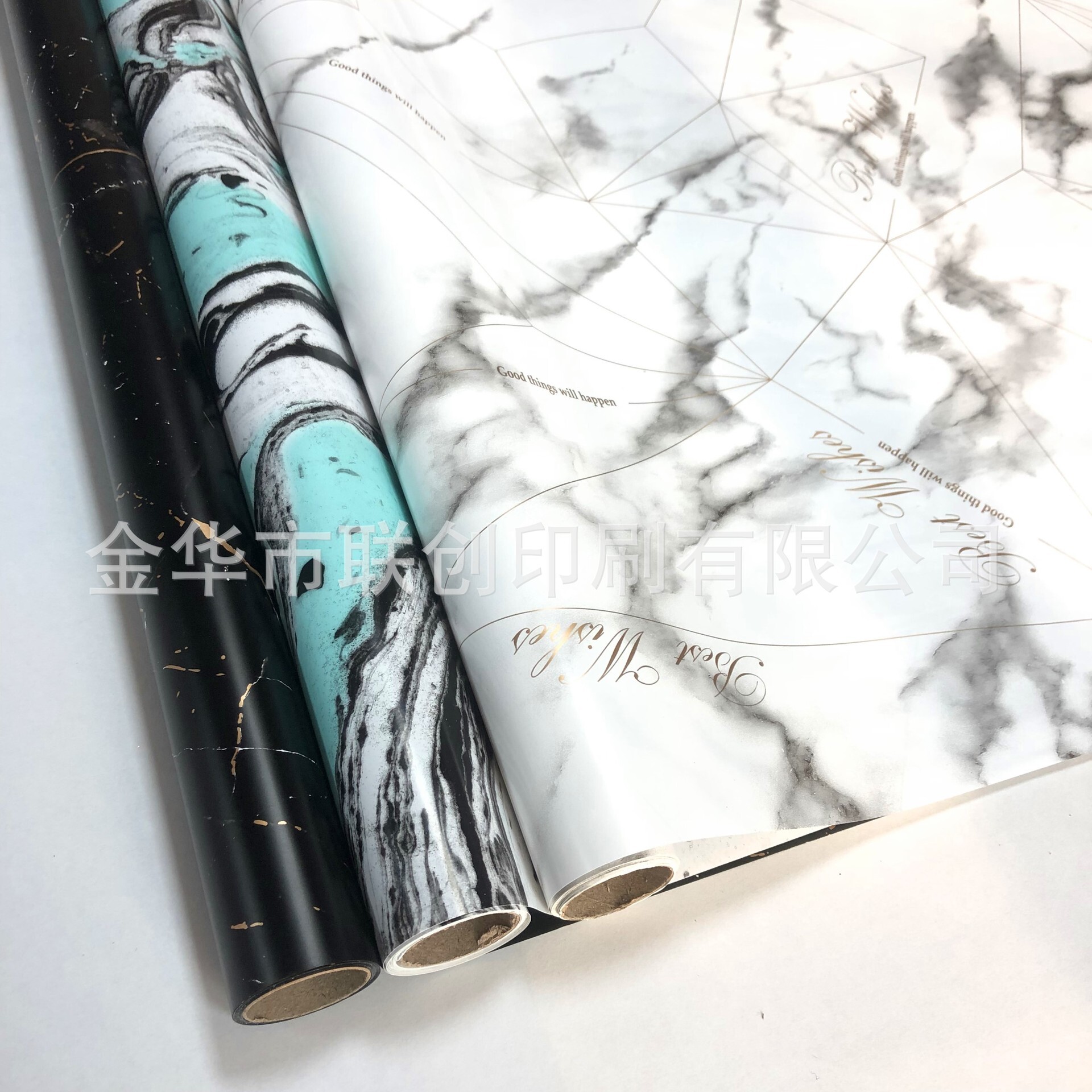 Source, marble gift paper, scroll wrapper, gift wrapper, double-sided printing pack.