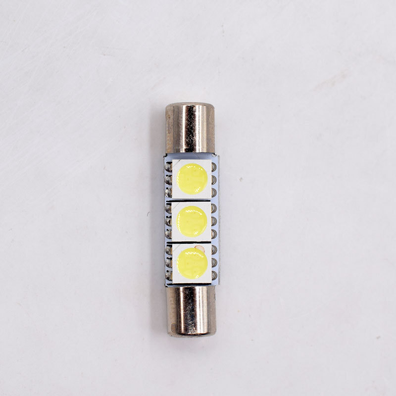 Car LED white flat 28mm 31MM reading light T6.3 5050 3SMD 28MM double-point