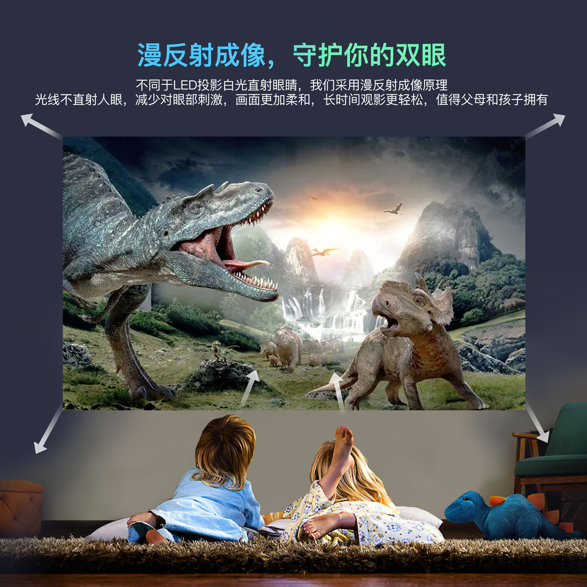 Customize a portable home-based projector for cross-border smart Android 9 projector electronic ladder correction projector X1