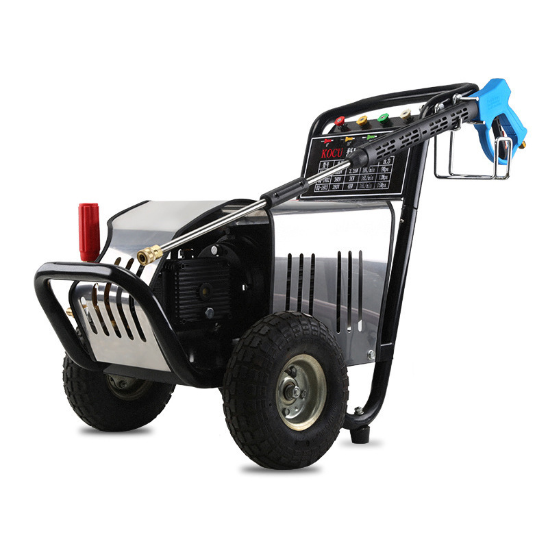 Super-high-pressure car washer KQ-1800, commercial cleaner 380V stainless steel shell