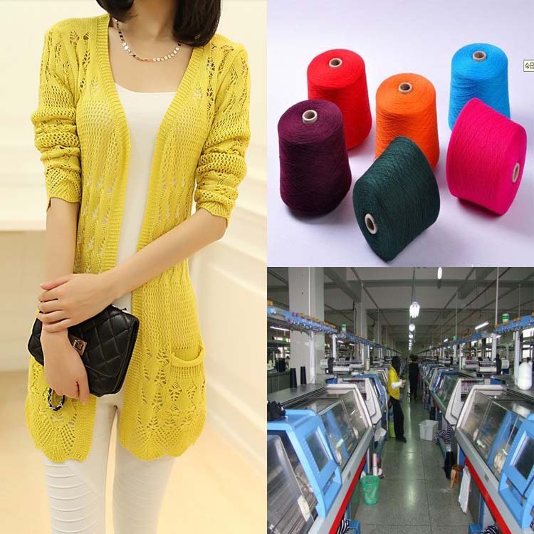 Tôi có một bộ đồ đan băng cho một phụ nữ với một chiếc áo len rỗng và một áo khoác mỏng.